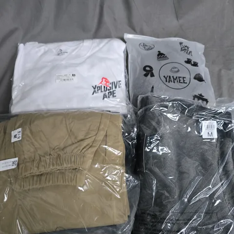 APPROXIMATELY 30 ASSORTED CLOTHING ITEMS IN VARIOUS SIZES, STYLES & COLOURS TO INCLUDE BRANDS SUCH AS XPLOSIVE APE, YAMEE, RIVER ISLAND, ETC - COLLECTION ONLY