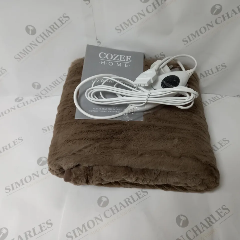 BOXED COZEE HOME HEATED BLANKET THROW