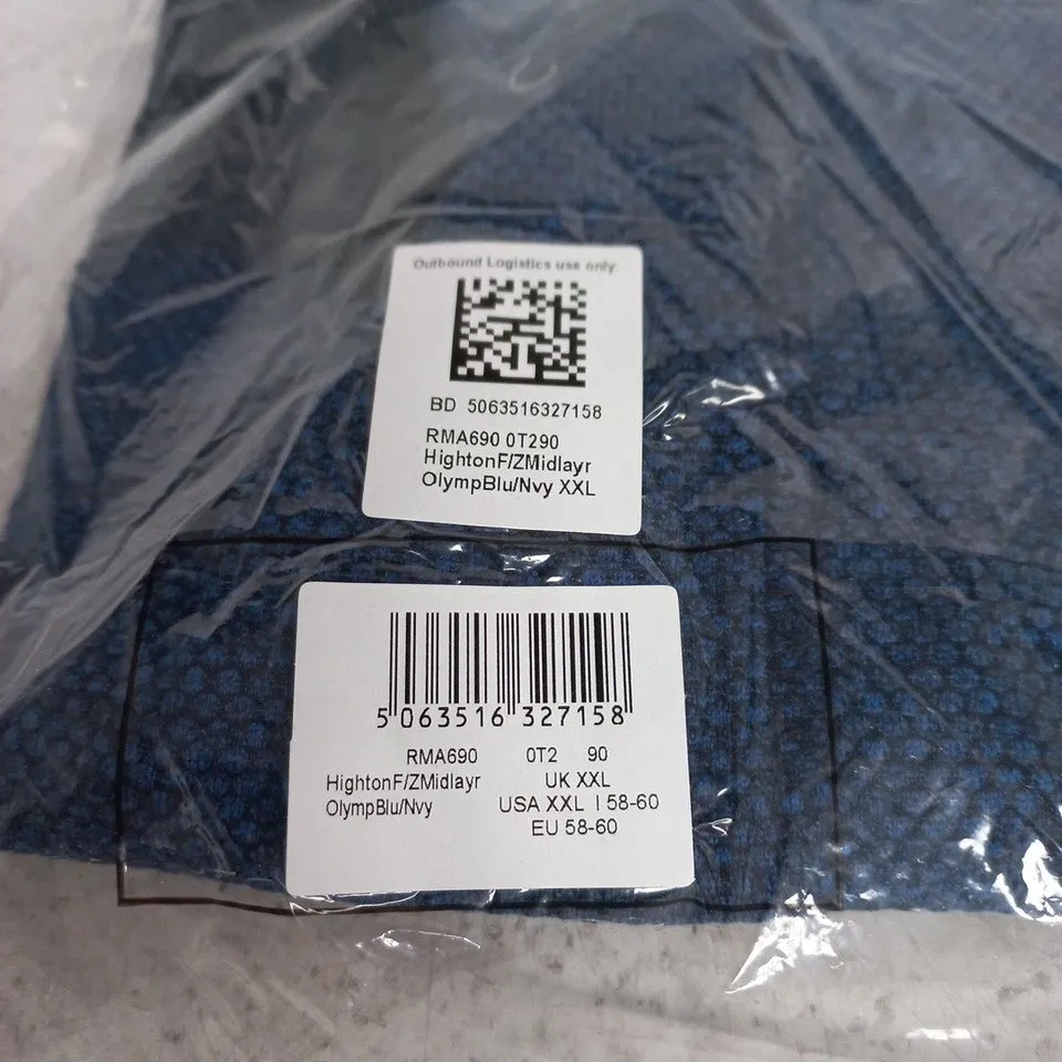 HIGHTON F/Z MIDLAYER JACKET – NAVY/BLUE, UK XXL