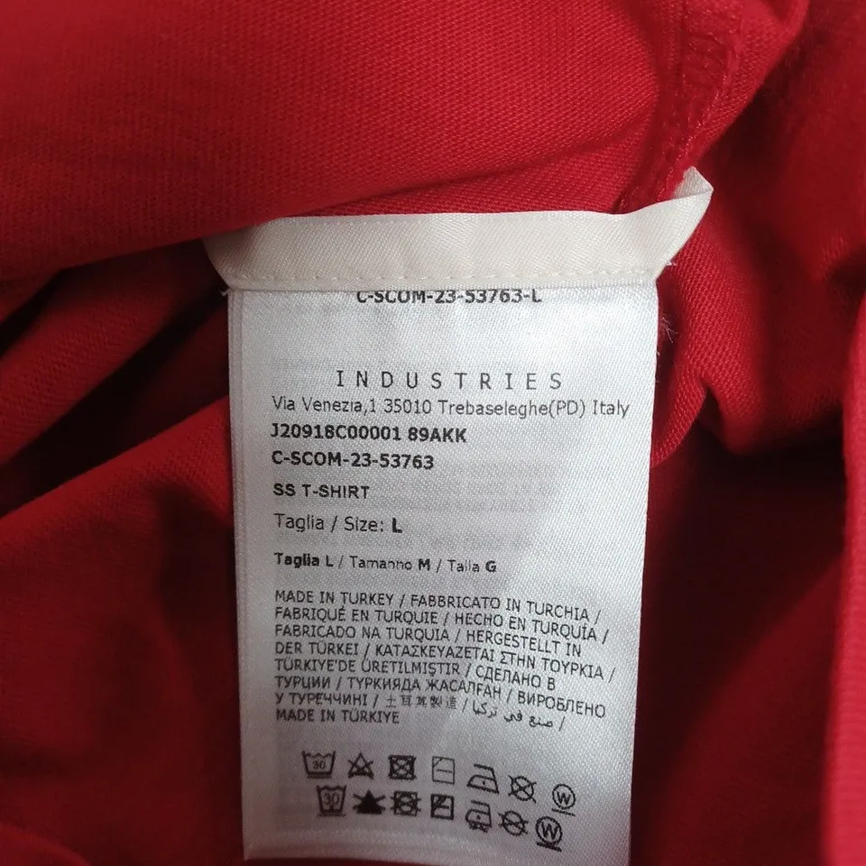 MONCLER T-SHIRT – RED, SIZE L