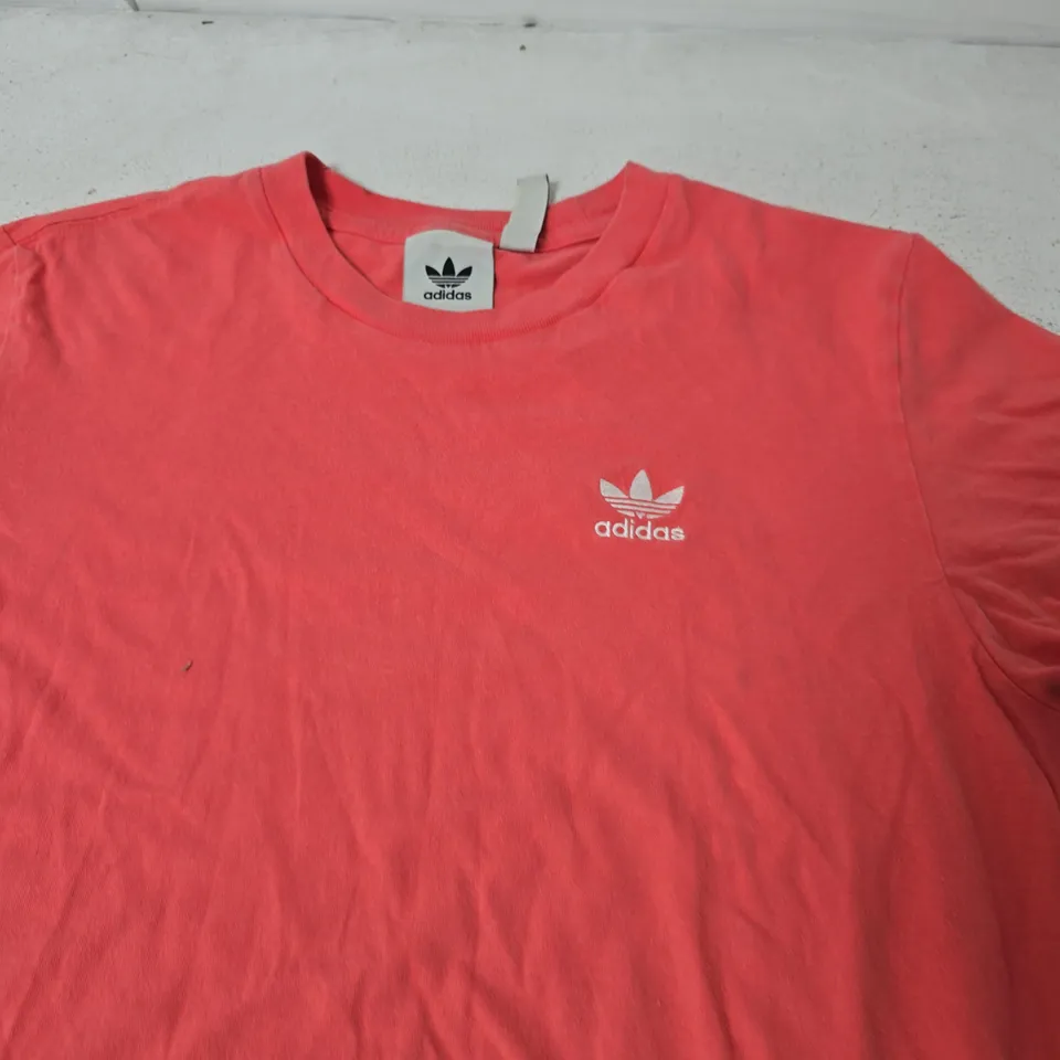 ADIDAS CORAL PINK T-SHIRT - SMALL