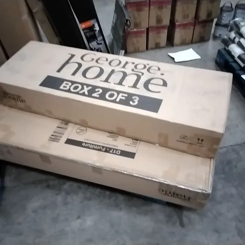 PALLET CONTAINING CHESTERFIELD DOUBLE BED PARTS - INCOMPLETE PARTS (ALL BOX 2 OF 3s)