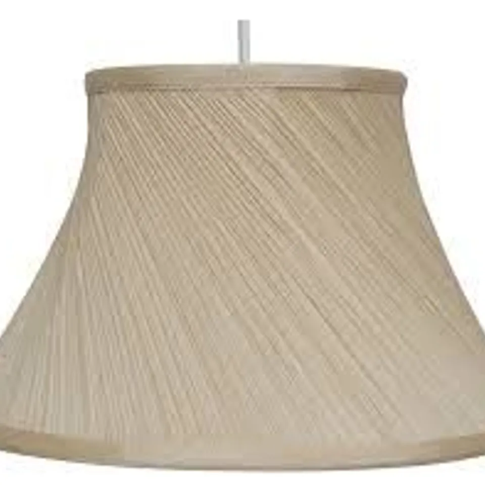 BOXED PLEATED MUSHROOM SWIRL EMPIRE LAMP