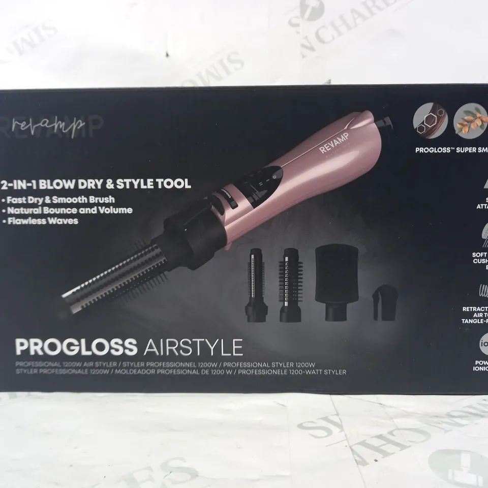 REVAMP PROGLOSS AIRSTYLE 2-IN-1 BLOW DRY & STYLE TOOL