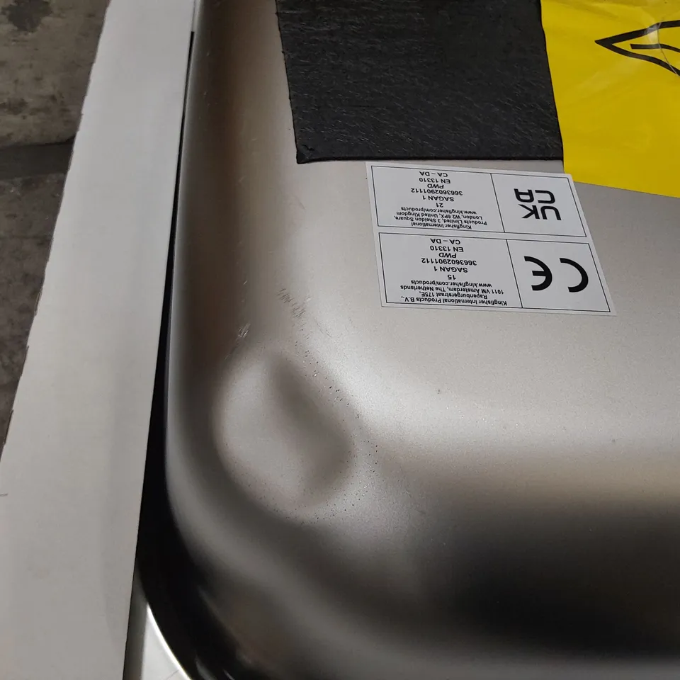 STAINLESS STEEL SQUARE BOWL SINK & COMPACT DRAINER 