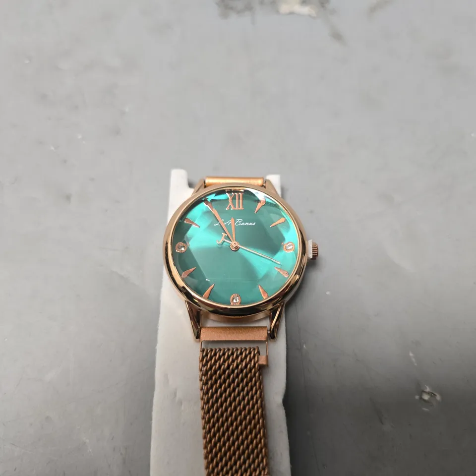 LA BANUS WATCH – 12 HOUR CLOCK - METAL STRAP WITH MAGNETIC CLASP