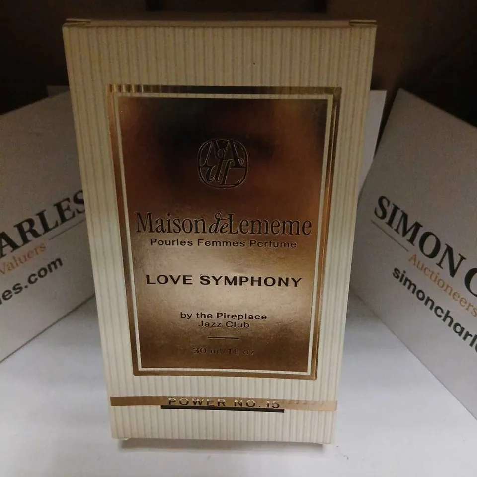 BOXED MAISON DE LEMEME POURLESS FEMMES PERFUME LOVE SYMPHONY BY THE PIREPLACE JAZZ CLUB 30ML