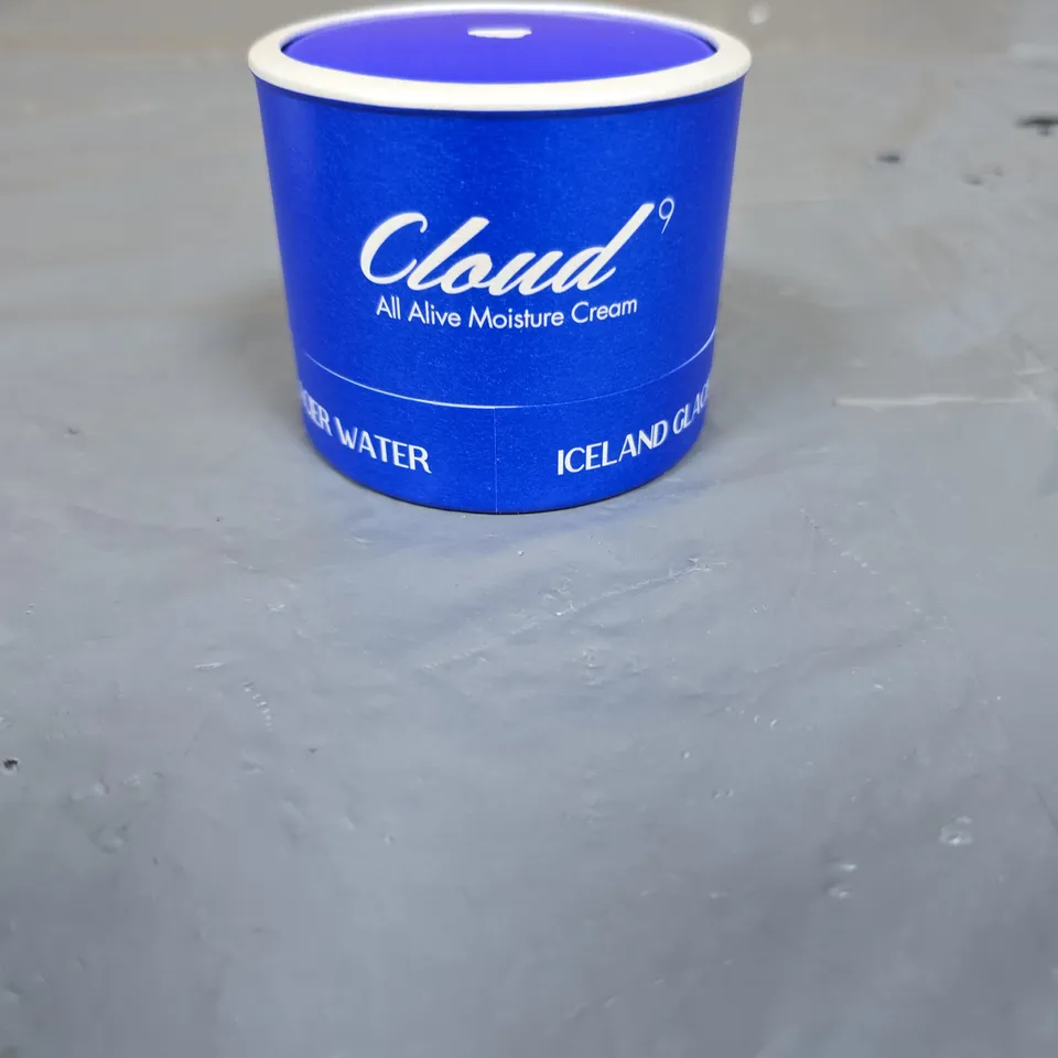 SEALED CLOUD9 ALL ALIVE MOISTURE CREAM – FACIAL MOISTURISER, BLUE JAR - SIZE NOT SPECIFIED
