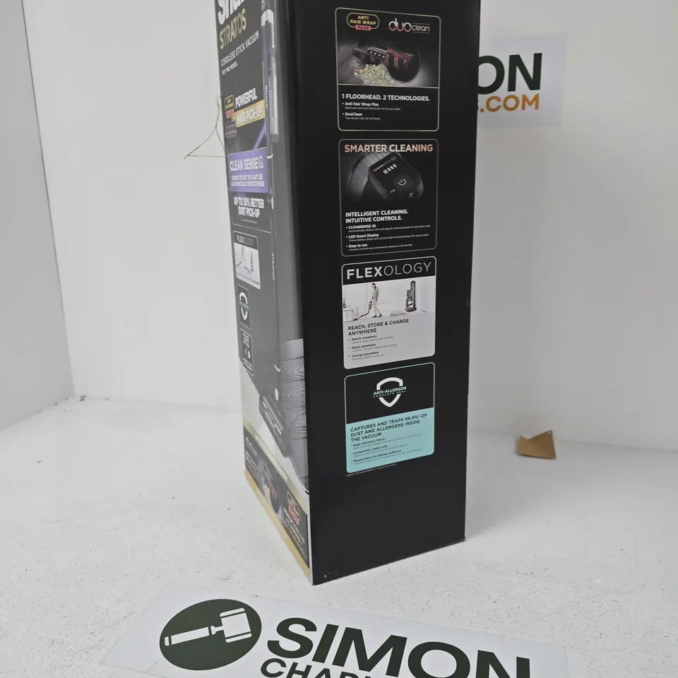 SHARK STRATOS CORDLESS STICK VACUUM – PET PRO MODEL, BOXED