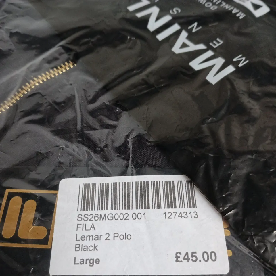 FILA LEMAR 2 POLO – BLACK – LARGE
