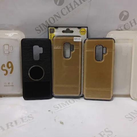 LOT OF APPROX 20 ASSORTED SAMSUNG GALAXY PHONE CASES IN VARIOUS STYLES AND COLOURS, SUITABLE FOR S9, S9+, S10 PLUS, ETC