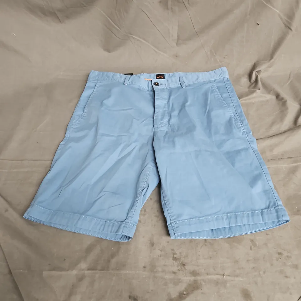 BOSS CHINO SLIM SHORTS IN BLUE SI 34W