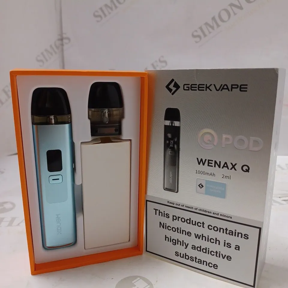 BOXED GEEK VAPE WENAX Q POD - TURQUOISE. 