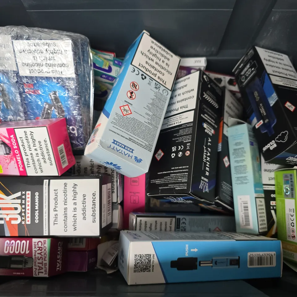 APPROXIMATELY 20 ASSORTED E-CIGARETTE PRODUCTS TO INCLUDE BRANDS SUCH AS LOST MARY, HAYATI, CROWN BAR, ETC - COLLECTION ONLY