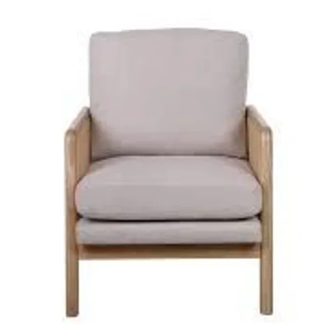 BOXED BIRLEA IDA OCCASIONAL ACCENT ARMCHAIR - NATURAL (1 BOX)