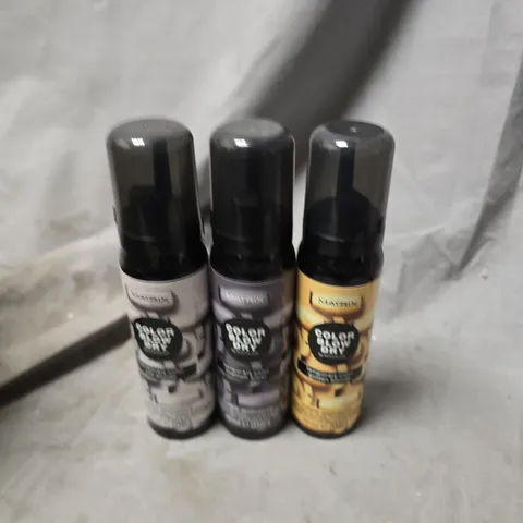 APPROXIMATELY 20 ASSORTED MATRIX BLOW DRY SPRAYS TO INCLUDE ASH BLONDE, TITANIUM SILVER, GOLDEN BLONDE, ETC - COLLECTION ONLY