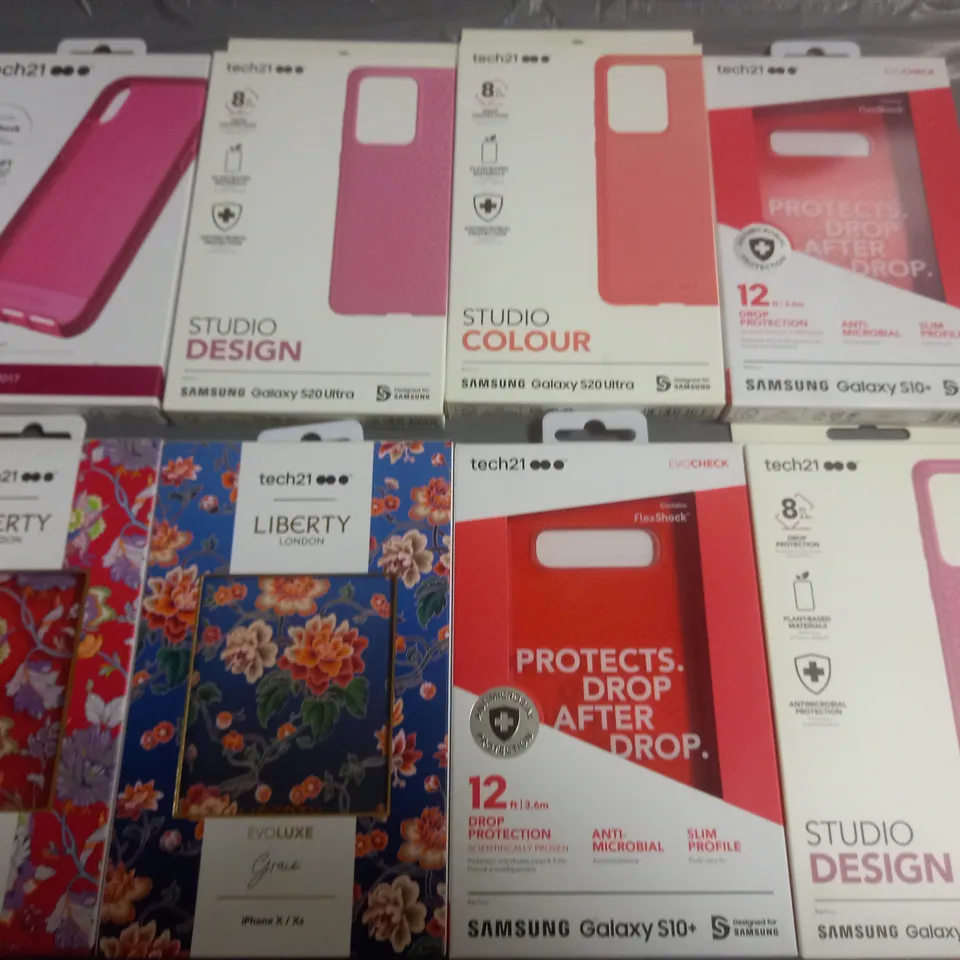 LOT OF APPROXIMATELY 125 BRAND NEW TECH 21 PHONE CASES