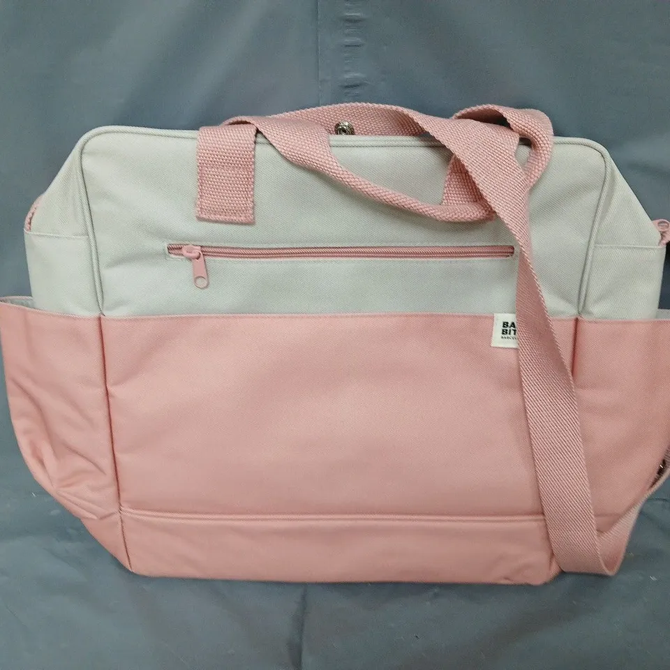 BABY BITES BARCELONA BAG IN PINK/WHITE