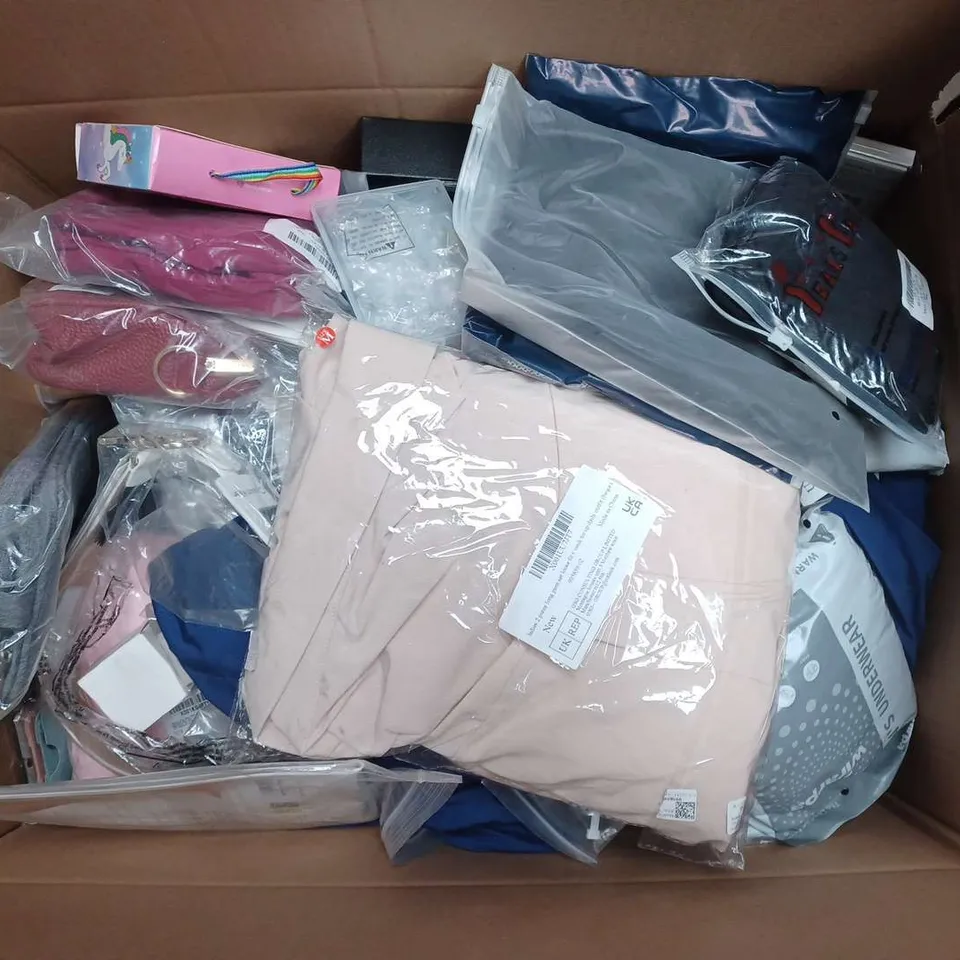 LARGE QUANTITY OF ASSORTED ITEMS TO INCLUDE CLOTHES, RING SIZER, JEWELLERY , ETC - COLLECTION ONLY