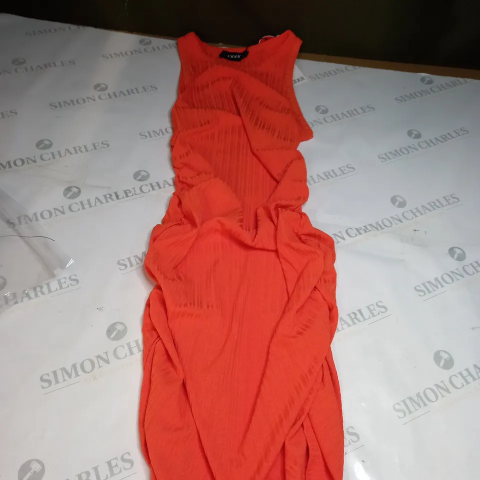 CIDER LONG ORANGE TIGHT DRESS SIZE  S 