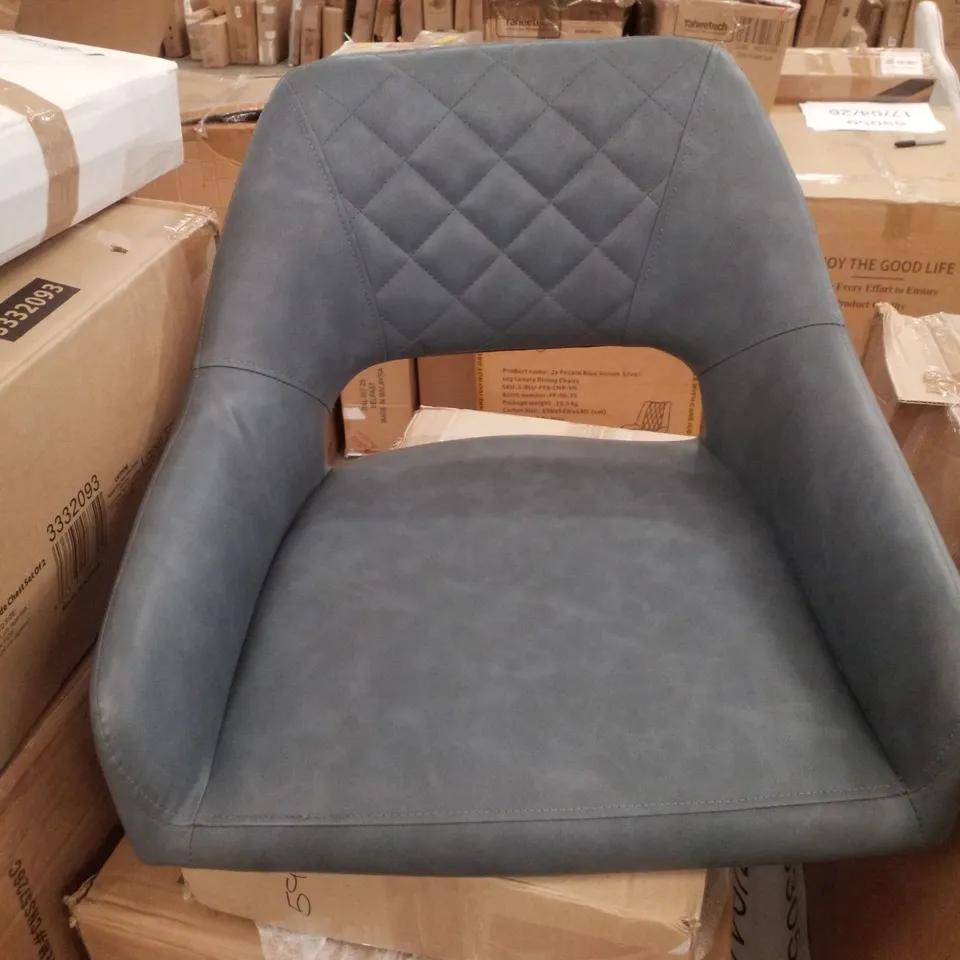 BOXED BAR STOOLS (SET OF 2) - BLUEGREY