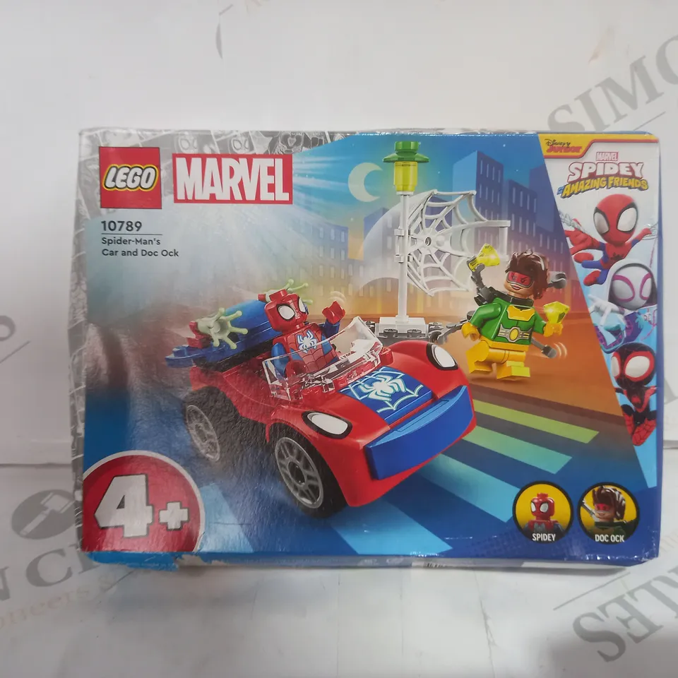 BOXED LEGO MARVEL SPIDER MAN CAR AND DOC OCK - 10789