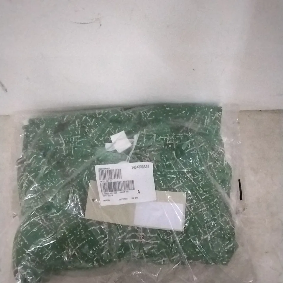 PACKAGED CASSIE DRESS COLOUR: GREEN SIZE: UK 10