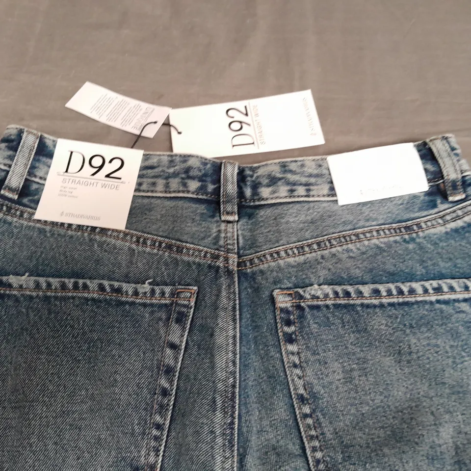 STRADIVARIUS D92 STRAIGHT WIDE JEANS - UK 10