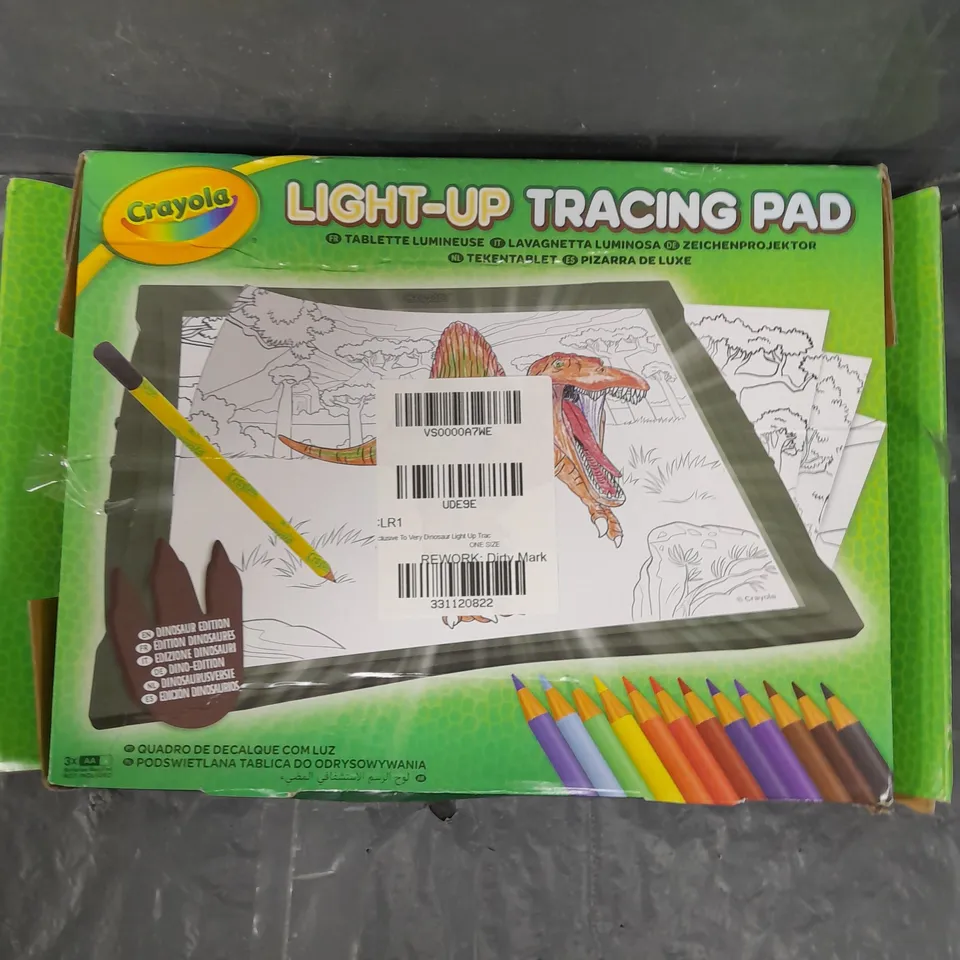 BOXED CRAYOLA DINOSAUR LIGHT-UP TRACING PAD RRP £26.99