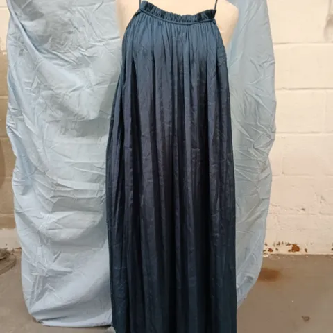 ZARA NAVY BLUE MAXI DRESS WITH SPAGHETTI STRAPS β SIZE S (EU S/US S) β MADE IN TURKEY