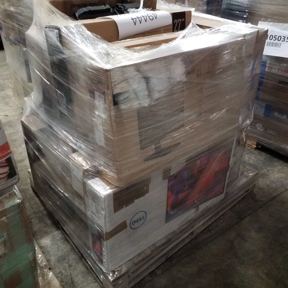 PALLET OF APPROXIMATELY 17 UNPROCESSED RAW RETURN MONITORS AND TELEVISIONS TO INCLUDE;