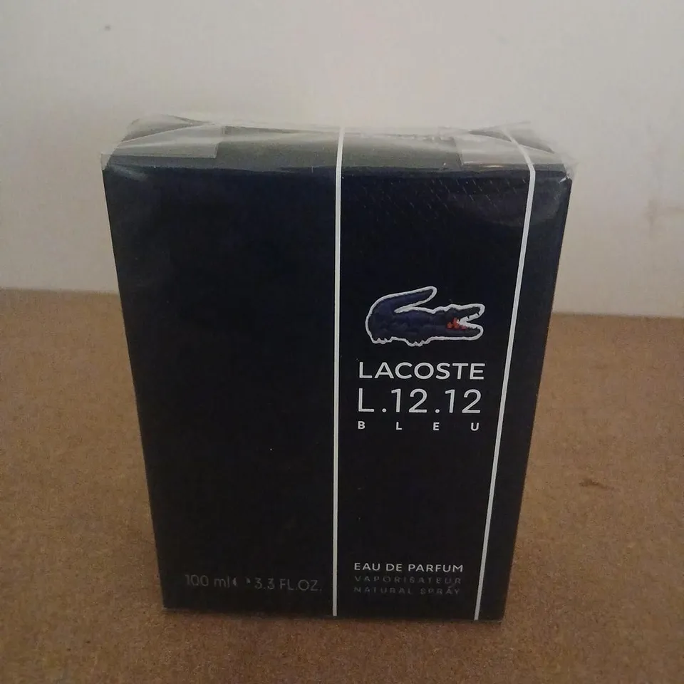 BOXED AND SEALED LACOSTE L.12.12 BLEU EAU DE PARFUM 100ML