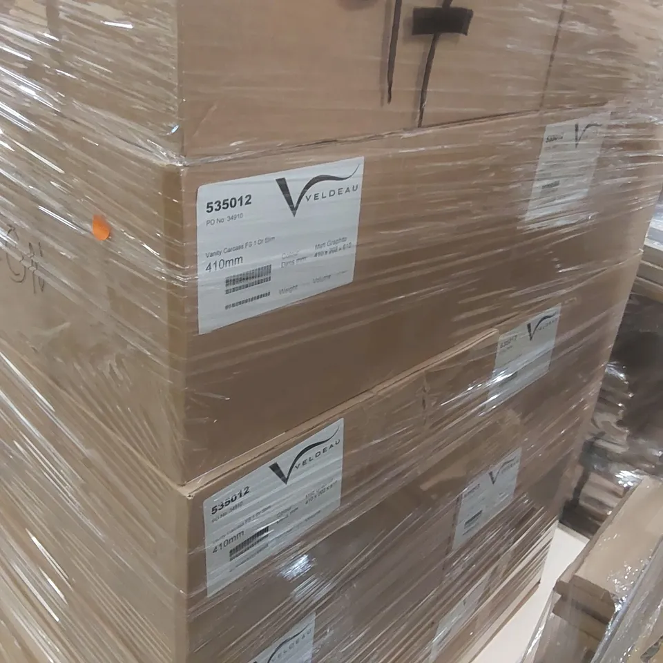 PALLET CONTAINING A LARGE QUANTITY OF VANITY CARCASSES