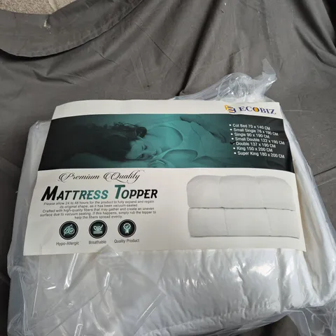 ECOBIZ PREMIUM MATTRESS TOPPER – SEALED PACKAGING