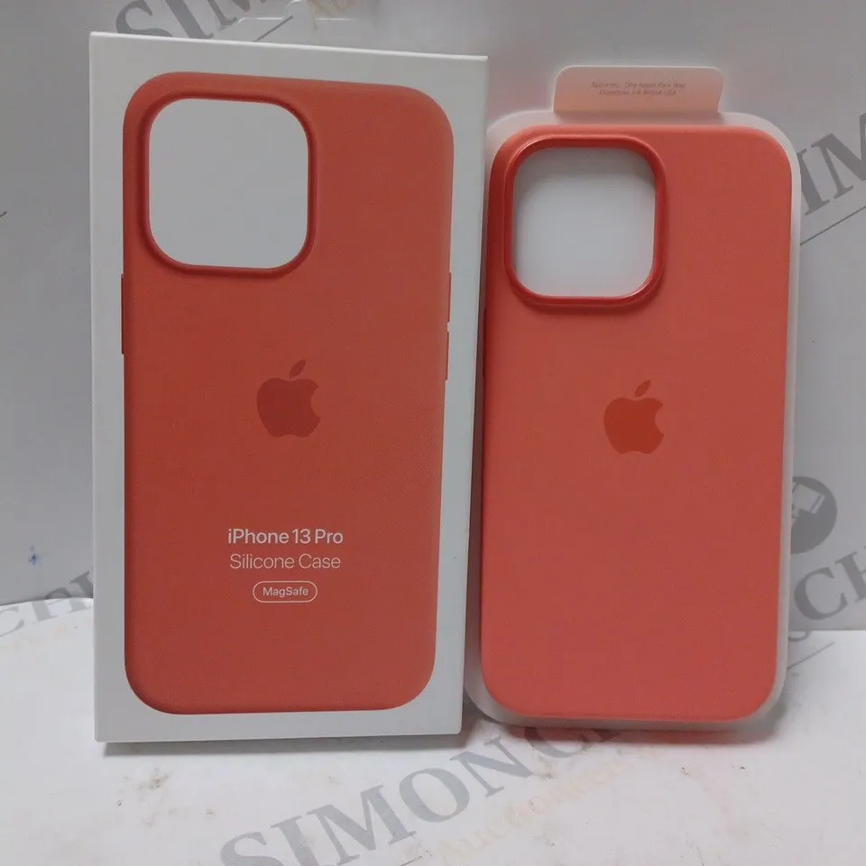 BOXED OFFICIAL APPLE IPHONE 13PRO SILICONE CASE - MAGSAFE - PINK POMELO