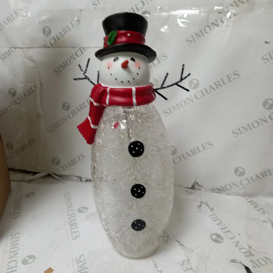 BOXED FESTIVE PRE-LIT LARGE GLASS CHRISTMAS CHARACTER