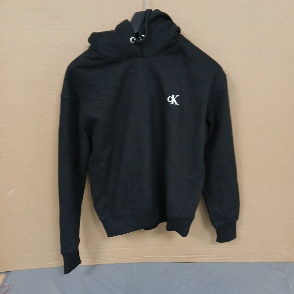 CALVIN KLEIN HOODIE – BLACK – UK SMALL (S)