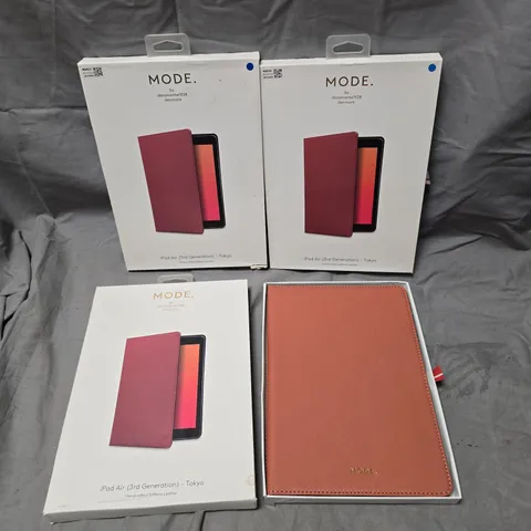 MODE X3 IPAD AIR (3RD GENERATION) LEATHER TABLET CASE – HANDCRAFTED SAFFIANO LEATHER, RUSTY ROSE