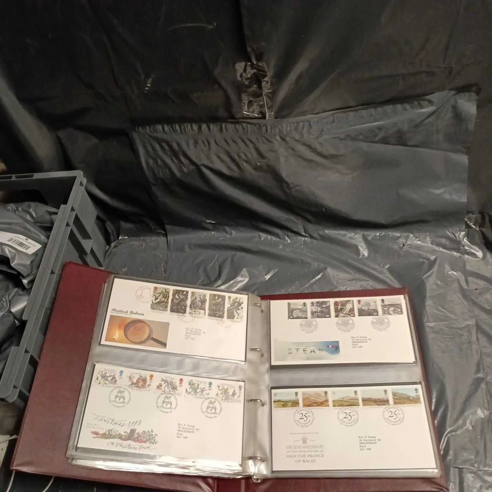ROYAL MAIL FIRST DAY COVERS STAMP BINDER WITH MOUNTED PAGES