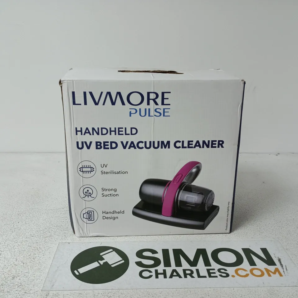 LIVMORE PULSE HANDHELD UV BED VACUUM CLEANER