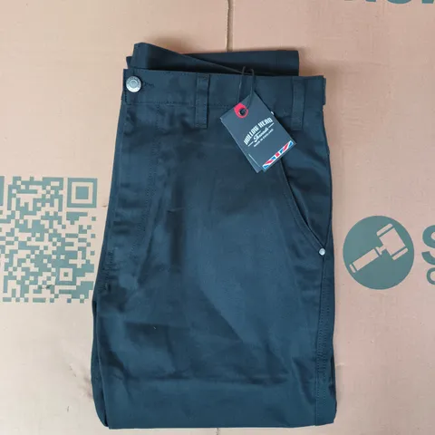 HOLLOW HEAD THREADS TABBED WORK PANTS IN BLACK SIZE 34 LONG