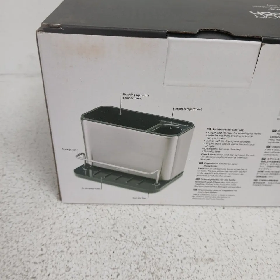 JOSEPH JOSEPH SURFACE STAINLESS-STEEL SINK TIDY