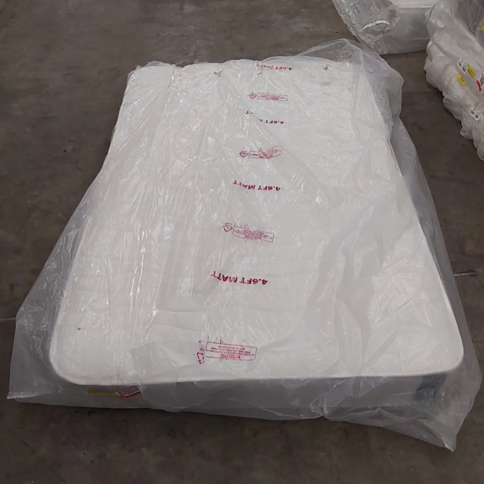 QUALITY BAGGED 4' SMALL DOUBLE ADAMINE SERENITY COIL SPRUNG MATTRESS 