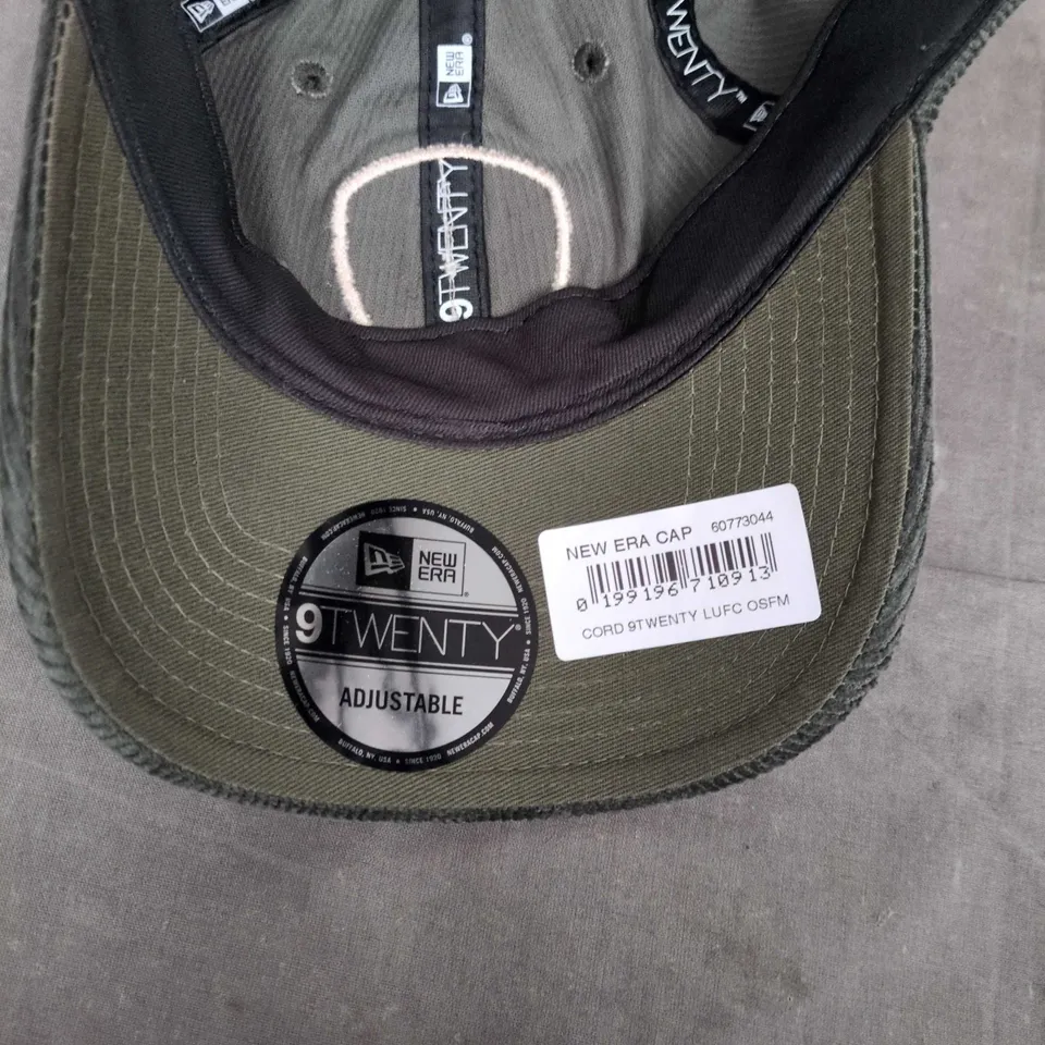 NEW ERA LEEDS UNITED CORD CAP IN GREEN - ONE SIZE