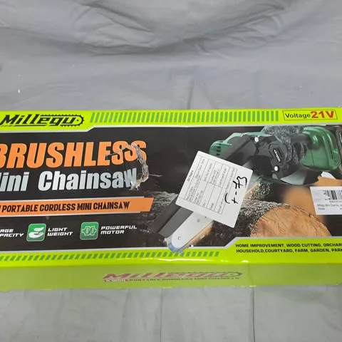 JL6INCH 21V Mini Brushless Cordless Chainsaw with Battery & Charger