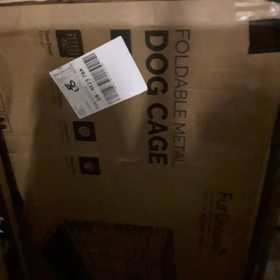 BOXED KEPLIN FOLDABLE METAL DOG CAGE