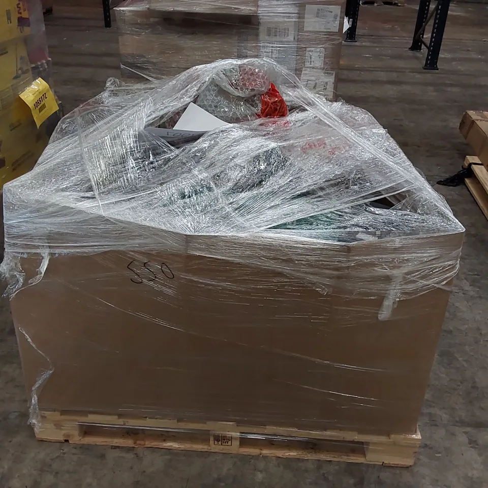 PALLET OF APPROXIMATELY 17 UNPROCESSED RAW RETURN HOUSEHOLD AND ELECTRICAL GOODS TO INCLUDE;