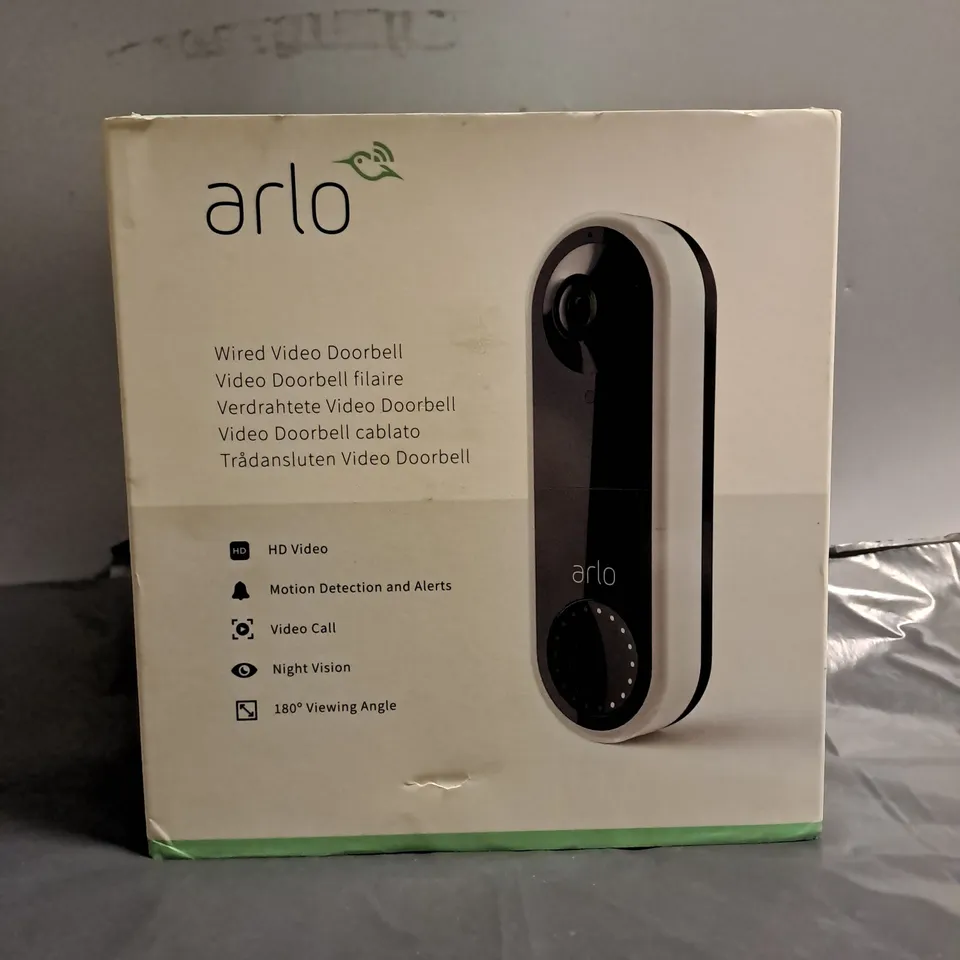 BOXED ARLO WIRED VIDEO DOOR BELL