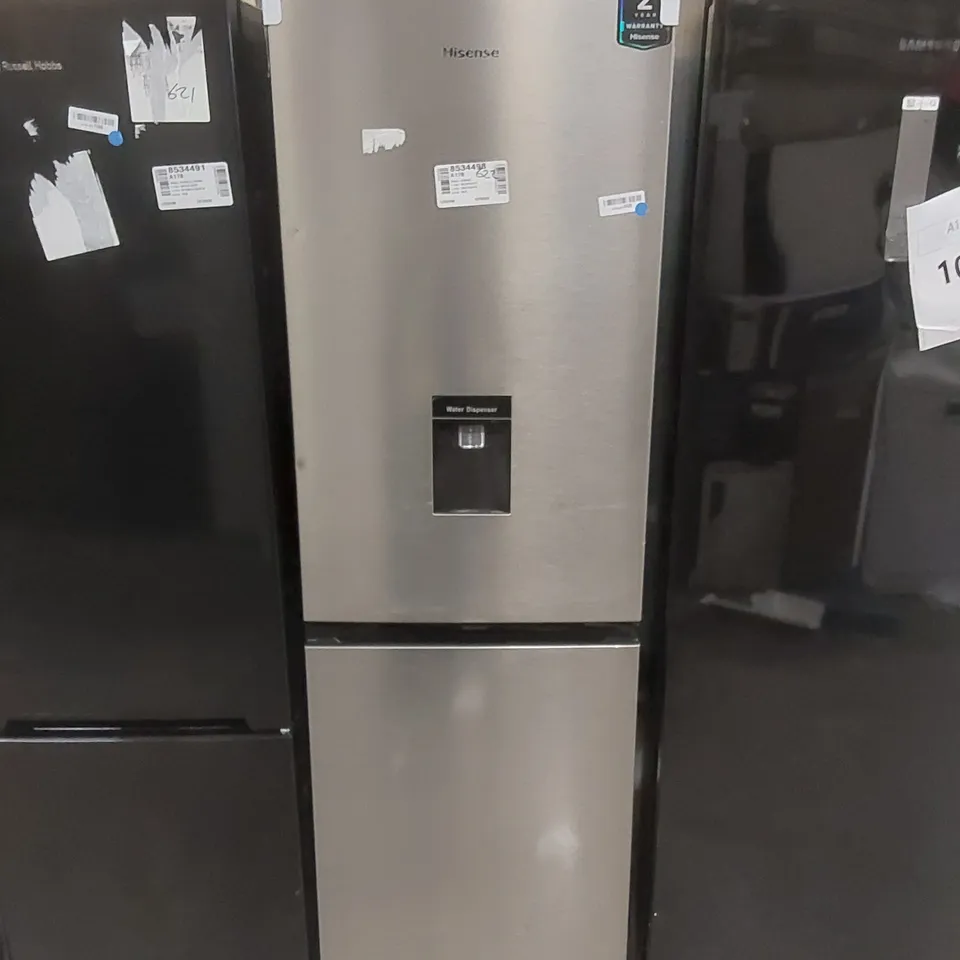 HISENSE RB327N4WCE 55cm FREESTANDING 50/50 FRIDGE FREEZER SILVER - UNPROCESSED RAW RETURN