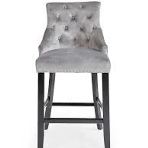 WARWICK VELVET BAR STOOL PAIR